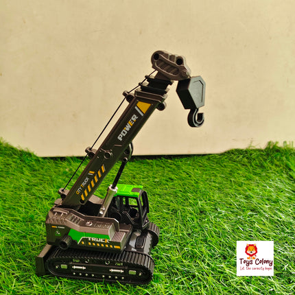 Friction Power Crane Toy With Cable & 360 Degree Rotation