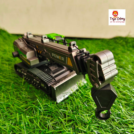 Friction Power Crane Toy With Cable & 360 Degree Rotation