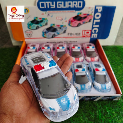 Police Friction Car – With Lights & Music