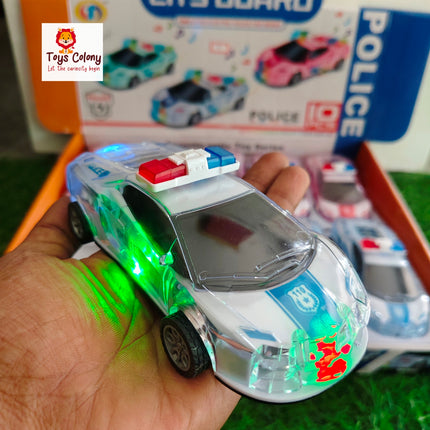 Police Friction Car – With Lights & Music
