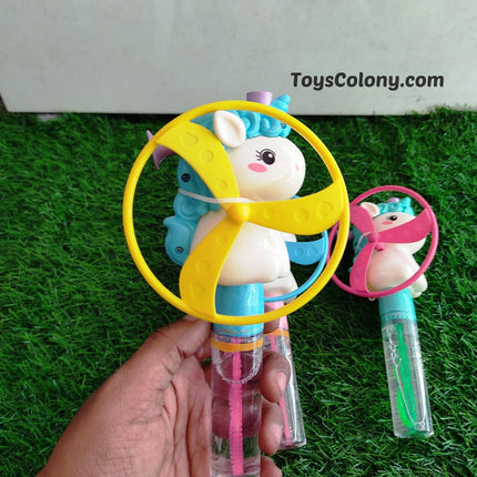 2 in 1 Unicorn Toy (Bubble + Flying Toys)