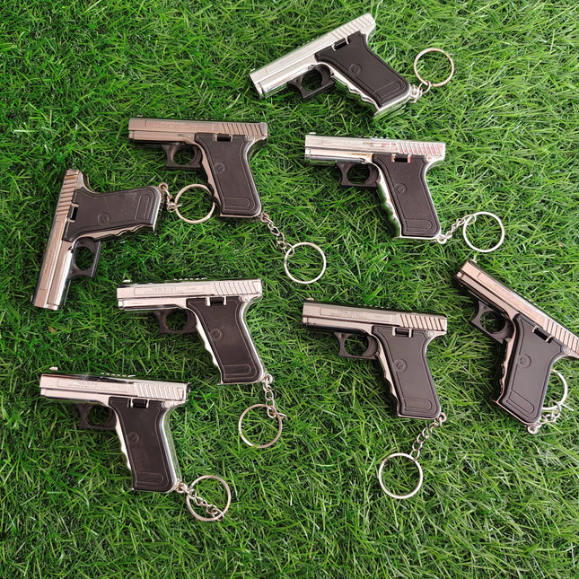 3 in 1 Pocket Gun Keychain (Pack of 1 Keychain)