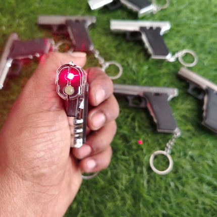 3 in 1 Pocket Gun Keychain (Pack of 1 Keychain)