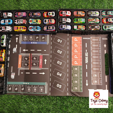 48 pcs Pull Back Cars Set - Container Model Pack