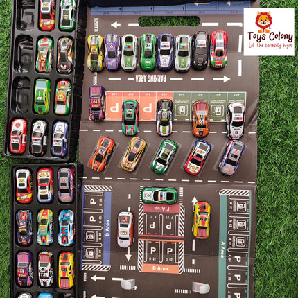 48 pcs Pull Back Cars Set - Container Model Pack