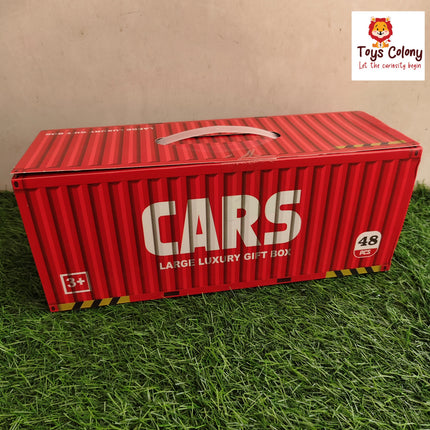 48 pcs Pull Back Cars Set - Container Model Pack