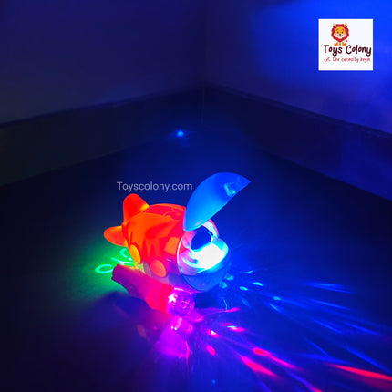 Aerospace Dream with Colorful Lights and Music