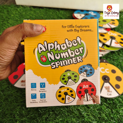 Alphabet Numbers Spinner - Vocabulary Building Game