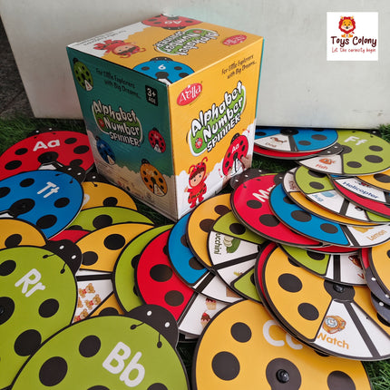 Alphabet Numbers Spinner - Vocabulary Building Game