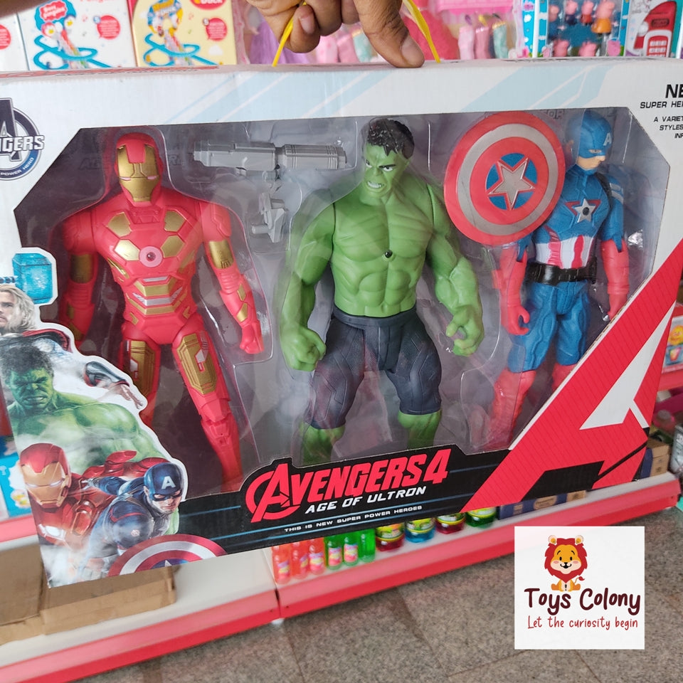 Avengers Super Heroes (Pack of 3) – Toys Colony