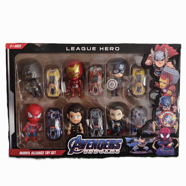 Avengers Superheroes + Cars – Full Pack Toy Set