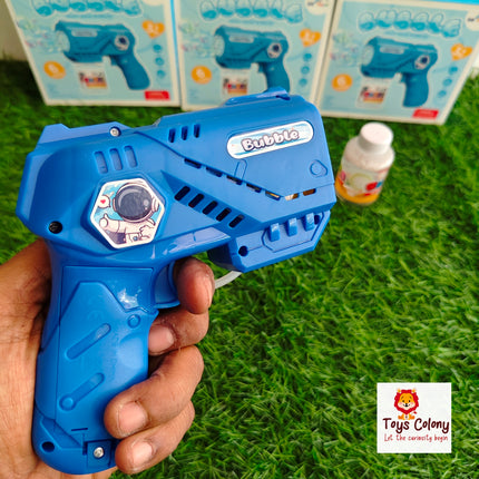 Bubble Gun with Solution Bottle