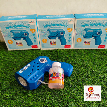 Bubble Gun with Solution Bottle