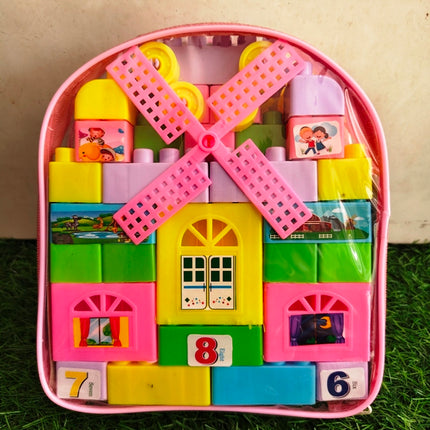 Kids Building Blocks Bag 58 Pcs – Creative Fun for Growing Minds
