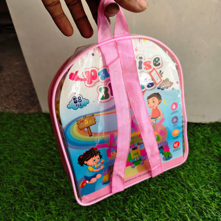 Kids Building Blocks Bag 58 Pcs – Creative Fun for Growing Minds