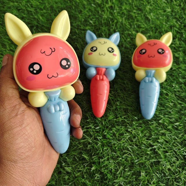 Bunny Carrot Rattle (Pack of 1 Toy)