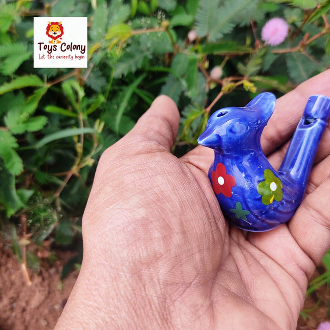 Chirping Water Bird Whistle Ceramic - Blue