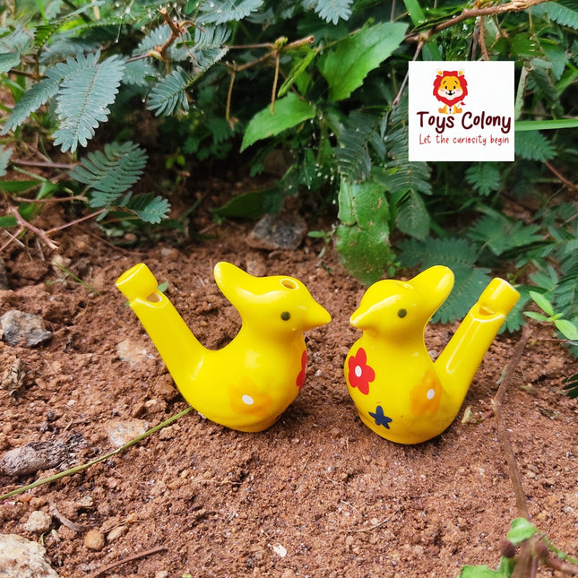 Chirping Water Bird Whistle Ceramic - Yellow