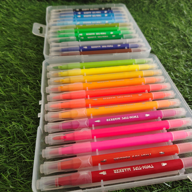 24 Colours Sketch Box - Dual Side Writable