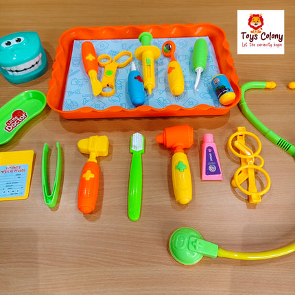 Dentist Play Set for Kids - Medical Accessories Kit with Dental Tools