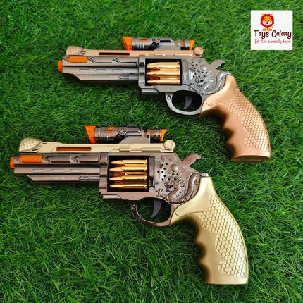 Dragon-Embossed Light & Music Pistol (Toy)