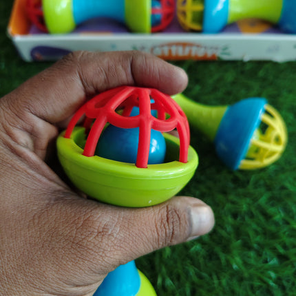 Dumbbells Bell Rattle (Pack of 1 Rattle)
