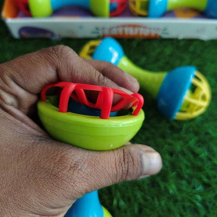 Dumbbells Bell Rattle (Pack of 1 Rattle)