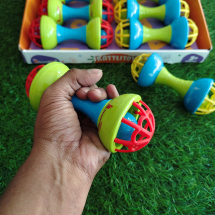 Dumbbells Bell Rattle (Pack of 1 Rattle)