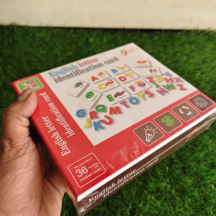 Wooden English Letter Identification Game