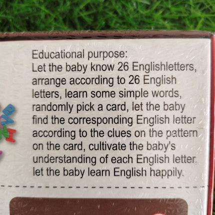 Wooden English Letter Identification Game