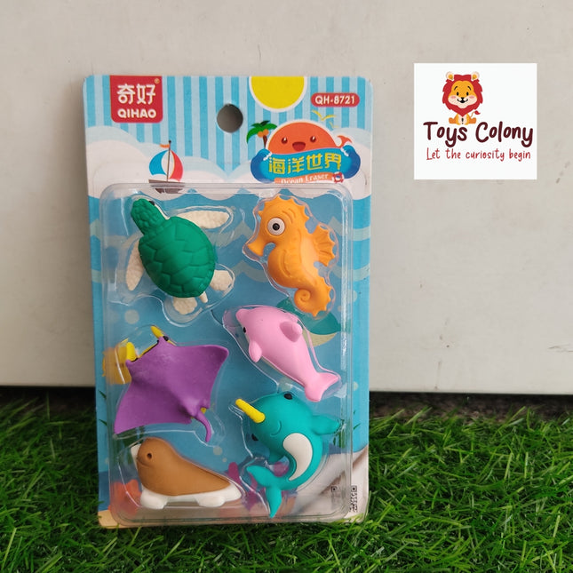 Eraser Pack - Sea Animals Theme