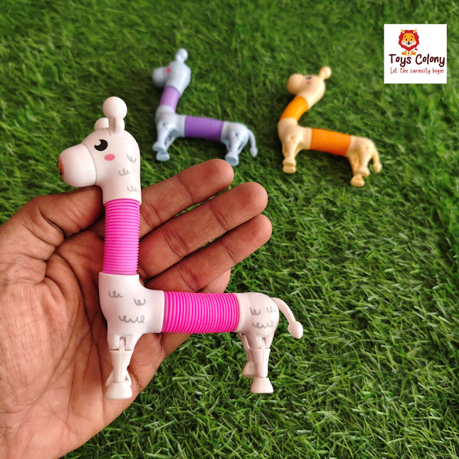 Expandable Giraffe Toy – Stretch & Compress Fun Toy for Kids