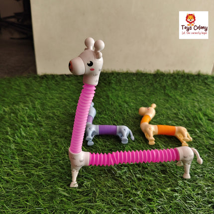 Expandable Giraffe Toy – Stretch & Compress Fun Toy for Kids