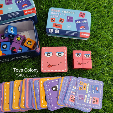 Face Change Wooden Rubik's Cube | Builds Motor Skills