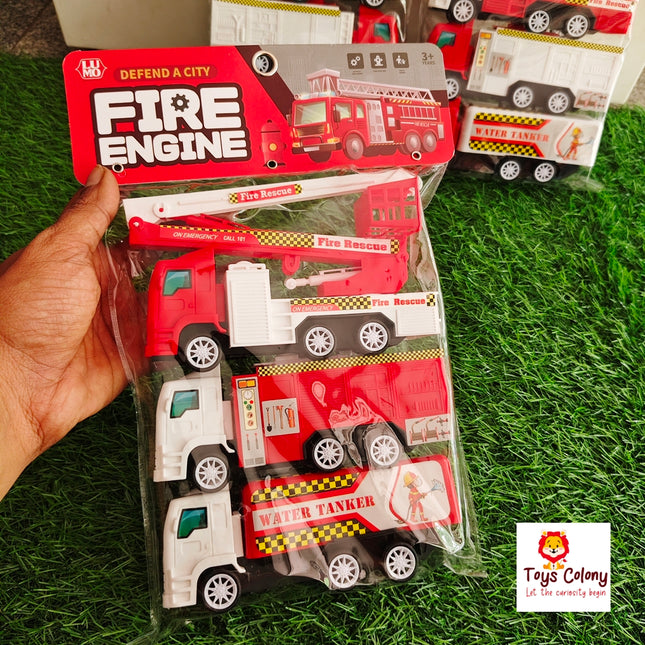 Fire Engine (Pack of 3 vehicles)