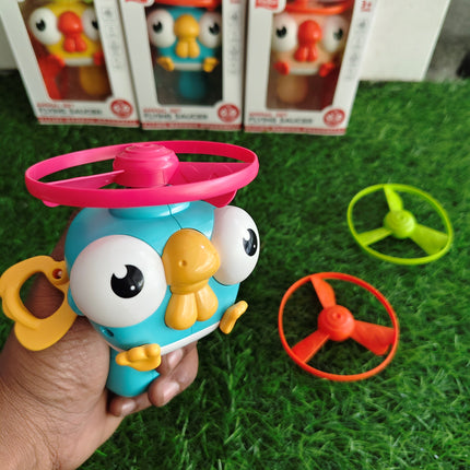 Flying Saucer Toy with 3 Flying Wheels – Animal Theme