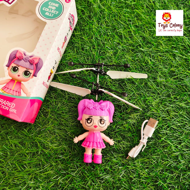 Sensor Flying Doll - Girl Pink