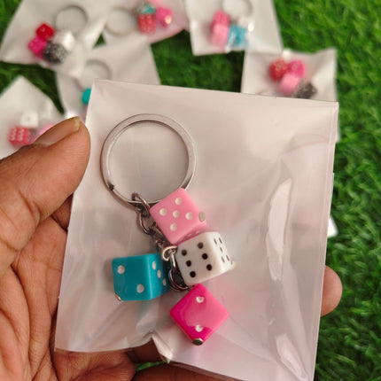 Keychain - Rolling Dice Model (Pack of 1)