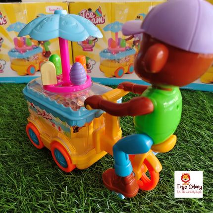 Monkey Riding Ice Cream Bike – Musical Light-Up Toy