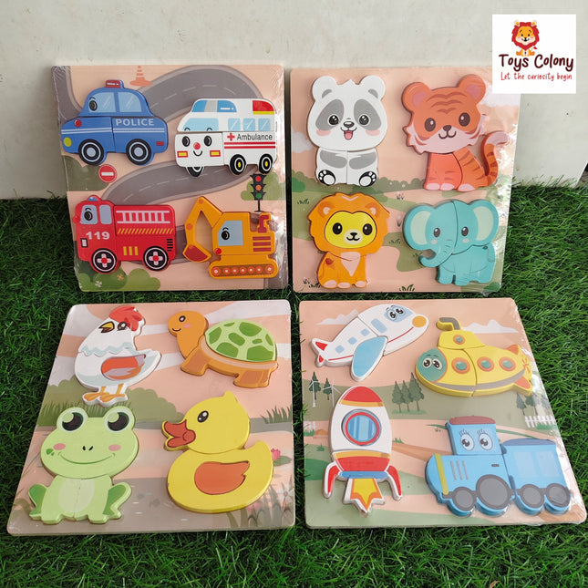 3D - Wooden Learning Boards (Pack of 1 Board)