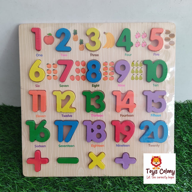 Learning Board - Numbers 1 -20 Square