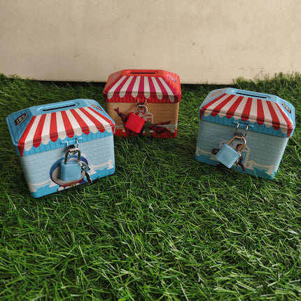 Metal Money Bank - House Model