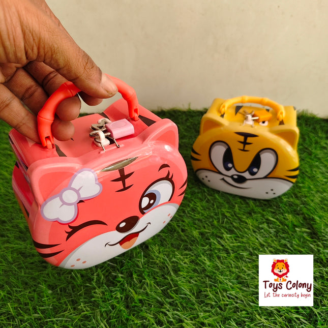 Metal Money Bank – Cute Tiger Theme