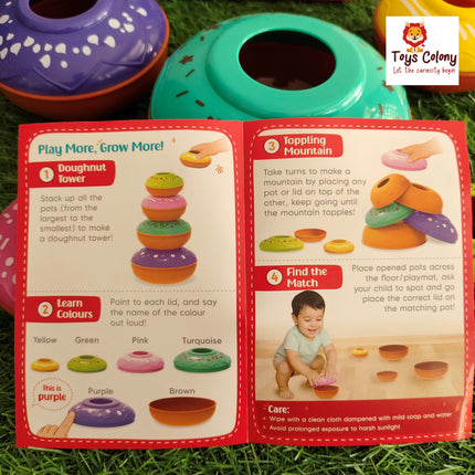 Nesting Doughnuts – 2-in-1 Play & Learn Set