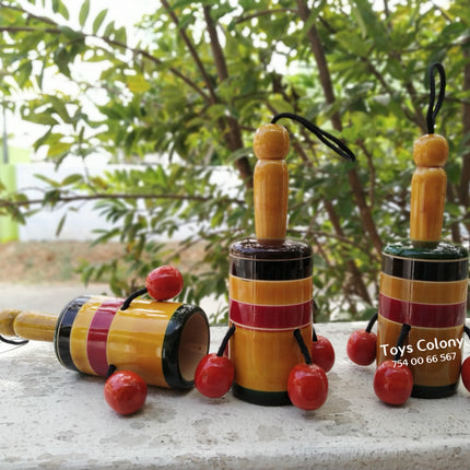 Wooden Bell Rattle (Pack of 1 Rattle)