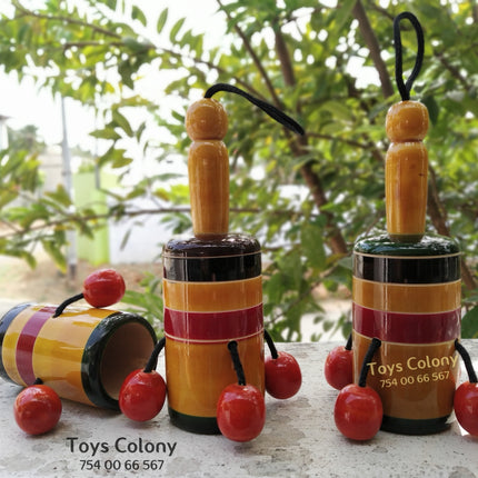 Wooden Bell Rattle (Pack of 1 Rattle)