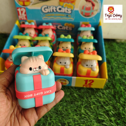 Press & Go - Gift Cat (Pack of 1 Toy)