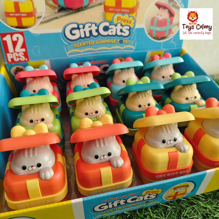 Press & Go - Gift Cat (Pack of 1 Toy)