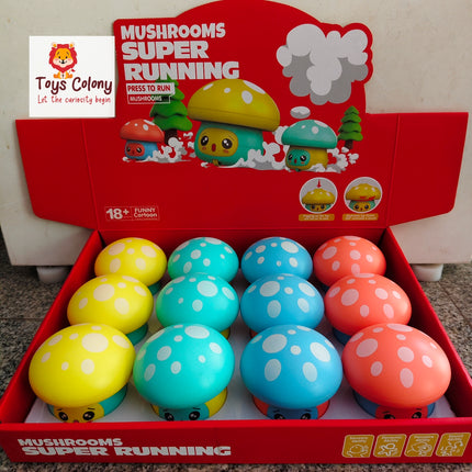 Mushroom Toys - Press and Go Colorful Cute Mushrooms