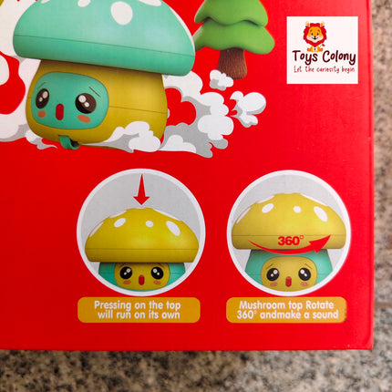Mushroom Toys - Press and Go Colorful Cute Mushrooms